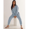 image:imageANRABESS Jumpsuits for Women 2026 Fall Long Sleeve Casual Loose Fit Romper Lounge One Piece Pajamas Outfits JumperSky