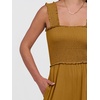 image:imageANRABESS Jumpsuits for Women Casual Smocked Sleeveless Wide Leg Comfy Rompers With Pockets Summer Vacation amp Dressy WearBrownish Yellow