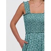 image:imageANRABESS Jumpsuits for Women Casual Smocked Sleeveless Wide Leg Comfy Rompers With Pockets Summer Vacation amp Dressy WearDeep Green Floral