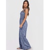 image:imageANRABESS Jumpsuits for Women Casual Smocked Sleeveless Wide Leg Comfy Rompers With Pockets Summer Vacation amp Dressy WearNavy Floral