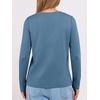 image:imageANRABESS Long Sleeve Shirts for WomenSoft Stretchy WrinkleFree TopsCasual Crew Neck T Shirt for Work Daily FallGrey Blue