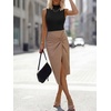 image:imageANRABESS Mock Neck Tank Tops Sweaters Wool Blend Sleeveless Soft Fitted Business Casual Sweater Shirts Summer Fall ClothesBlack