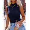 image:imageANRABESS Mock Neck Tank Tops Sweaters Wool Blend Sleeveless Soft Fitted Business Casual Sweater Shirts Summer Fall ClothesNavy Blue