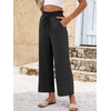 image:imageANRABESS Palazzo Pants for Women Summer Casual Flowy High Waist Wide Leg Capri Pants 2026 Loose Lounge Cropped Beach TrousersBlack