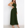 image:imageANRABESS Women Summer Dressy Jumpsuits One Shoulder Sleeveless Casual Wide Leg Pants Romper Jumper 2026 Trendy Fall OutfitsArmy Green