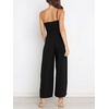 image:imageANRABESS Women Summer Dressy Jumpsuits One Shoulder Sleeveless Casual Wide Leg Pants Romper Jumper 2026 Trendy Fall OutfitsBlack
