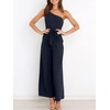 image:imageANRABESS Women Summer Dressy Jumpsuits One Shoulder Sleeveless Casual Wide Leg Pants Romper Jumper 2026 Trendy Fall OutfitsDark Blue