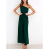 image:imageANRABESS Women Summer Dressy Jumpsuits One Shoulder Sleeveless Casual Wide Leg Pants Romper Jumper 2026 Trendy Fall OutfitsDeep Green