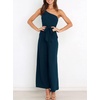 image:imageANRABESS Women Summer Dressy Jumpsuits One Shoulder Sleeveless Casual Wide Leg Pants Romper Jumper 2026 Trendy Fall OutfitsNavy Blue