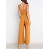 image:imageANRABESS Women Summer Dressy Jumpsuits One Shoulder Sleeveless Casual Wide Leg Pants Romper Jumper 2026 Trendy Fall OutfitsOrange