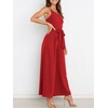 image:imageANRABESS Women Summer Dressy Jumpsuits One Shoulder Sleeveless Casual Wide Leg Pants Romper Jumper 2026 Trendy Fall OutfitsRed