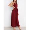 image:imageANRABESS Women Summer Dressy Jumpsuits One Shoulder Sleeveless Casual Wide Leg Pants Romper Jumper 2026 Trendy Fall OutfitsWine Red