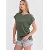 image:imageANRABESS Womens Acid Washed TShirt Cap Sleeve Vintage Casual Crew Neck Tops Summer Basic Tee 2026 Fashion ClothingArmy Green