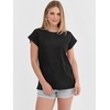 image:imageANRABESS Womens Acid Washed TShirt Cap Sleeve Vintage Casual Crew Neck Tops Summer Basic Tee 2026 Fashion ClothingBlack