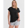 image:imageANRABESS Womens Acid Washed TShirt Cap Sleeve Vintage Casual Crew Neck Tops Summer Basic Tee 2026 Fashion ClothingBlack