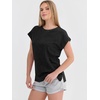 image:imageANRABESS Womens Acid Washed TShirt Cap Sleeve Vintage Casual Crew Neck Tops Summer Basic Tee 2026 Fashion ClothingBlack