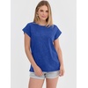 image:imageANRABESS Womens Acid Washed TShirt Cap Sleeve Vintage Casual Crew Neck Tops Summer Basic Tee 2026 Fashion ClothingBlue