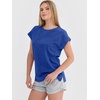 image:imageANRABESS Womens Acid Washed TShirt Cap Sleeve Vintage Casual Crew Neck Tops Summer Basic Tee 2026 Fashion ClothingBlue