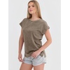image:imageANRABESS Womens Acid Washed TShirt Cap Sleeve Vintage Casual Crew Neck Tops Summer Basic Tee 2026 Fashion ClothingCoffee