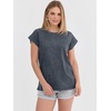 image:imageANRABESS Womens Acid Washed TShirt Cap Sleeve Vintage Casual Crew Neck Tops Summer Basic Tee 2026 Fashion ClothingGrey