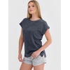 image:imageANRABESS Womens Acid Washed TShirt Cap Sleeve Vintage Casual Crew Neck Tops Summer Basic Tee 2026 Fashion ClothingNavy Blue