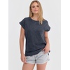 image:imageANRABESS Womens Acid Washed TShirt Cap Sleeve Vintage Casual Crew Neck Tops Summer Basic Tee 2026 Fashion ClothingNavy Blue