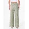 image:imageANRABESS Womens Gingham Pants Checkered Plaid Striped Boxer Wide Leg Palazzo Pants Lounge PJ Bottoms Trousers with PocketsArmy Green White Plaid