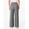image:imageANRABESS Womens Gingham Pants Checkered Plaid Striped Boxer Wide Leg Palazzo Pants Lounge PJ Bottoms Trousers with PocketsBlack White Plaid