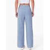 image:imageANRABESS Womens Gingham Pants Checkered Plaid Striped Boxer Wide Leg Palazzo Pants Lounge PJ Bottoms Trousers with PocketsBlue White Stripe