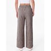 image:imageANRABESS Womens Gingham Pants Checkered Plaid Striped Boxer Wide Leg Palazzo Pants Lounge PJ Bottoms Trousers with PocketsBrown White Plaid