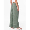 image:imageANRABESS Womens Gingham Pants Checkered Plaid Striped Boxer Wide Leg Palazzo Pants Lounge PJ Bottoms Trousers with PocketsDeep Green White Plaid