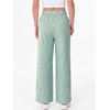 image:imageANRABESS Womens Gingham Pants Checkered Plaid Striped Boxer Wide Leg Palazzo Pants Lounge PJ Bottoms Trousers with PocketsGreen White Plaid
