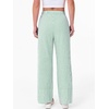 image:imageANRABESS Womens Gingham Pants Checkered Plaid Striped Boxer Wide Leg Palazzo Pants Lounge PJ Bottoms Trousers with PocketsGreen White Stripe