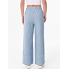 image:imageANRABESS Womens Gingham Pants Checkered Plaid Striped Boxer Wide Leg Palazzo Pants Lounge PJ Bottoms Trousers with PocketsLight Blue White Plaid