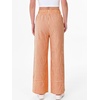 image:imageANRABESS Womens Gingham Pants Checkered Plaid Striped Boxer Wide Leg Palazzo Pants Lounge PJ Bottoms Trousers with PocketsOrange White Plaid