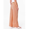 image:imageANRABESS Womens Gingham Pants Checkered Plaid Striped Boxer Wide Leg Palazzo Pants Lounge PJ Bottoms Trousers with PocketsOrange White Plaid