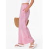 image:imageANRABESS Womens Gingham Pants Checkered Plaid Striped Boxer Wide Leg Palazzo Pants Lounge PJ Bottoms Trousers with PocketsPink White Plaid