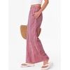 image:imageANRABESS Womens Gingham Pants Checkered Plaid Striped Boxer Wide Leg Palazzo Pants Lounge PJ Bottoms Trousers with PocketsRed White Plaid