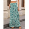 image:imageANRABESS Womens Maxi Skirts High Waisted 2026 Summer Boho Floral Beach Flowy Side Slit Long Skirt with Adjustable DrawstringFloral Lake Blue