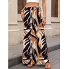 image:imageANRABESS Womens Maxi Skirts High Waisted 2026 Summer Boho Floral Beach Flowy Side Slit Long Skirt with Adjustable DrawstringFloral Navy Blue