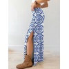 image:imageANRABESS Womens Maxi Skirts High Waisted 2026 Summer Boho Floral Beach Flowy Side Slit Long Skirt with Adjustable DrawstringFloral Royal Blue