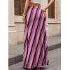 image:imageANRABESS Womens Maxi Skirts High Waisted 2026 Summer Boho Floral Beach Flowy Side Slit Long Skirt with Adjustable DrawstringHot Pink Stripe