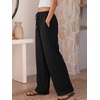 image:imageANRABESS Womens Palazzo Pants Wide Leg Flowy Drawstring High Waisted Casual Trousers 2026 Summer Beach Vacation ClothesBlack