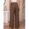 image:imageANRABESS Womens Palazzo Pants Wide Leg Flowy Drawstring High Waisted Casual Trousers 2026 Summer Beach Vacation ClothesCoffee