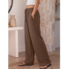 image:imageANRABESS Womens Palazzo Pants Wide Leg Flowy Drawstring High Waisted Casual Trousers 2026 Summer Beach Vacation ClothesCoffee