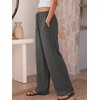 image:imageANRABESS Womens Palazzo Pants Wide Leg Flowy Drawstring High Waisted Casual Trousers 2026 Summer Beach Vacation ClothesDark Gray