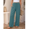 image:imageANRABESS Womens Palazzo Pants Wide Leg Flowy Drawstring High Waisted Casual Trousers 2026 Summer Beach Vacation ClothesLake