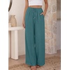 image:imageANRABESS Womens Palazzo Pants Wide Leg Flowy Drawstring High Waisted Casual Trousers 2026 Summer Beach Vacation ClothesLake