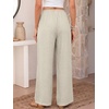image:imageANRABESS Womens Palazzo Pants Wide Leg Flowy Drawstring High Waisted Casual Trousers 2026 Summer Beach Vacation ClothesLight Yellow