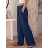 image:imageANRABESS Womens Palazzo Pants Wide Leg Flowy Drawstring High Waisted Casual Trousers 2026 Summer Beach Vacation ClothesNavy Blue